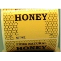 Honey Labels Black on Yellow Roll of 250- Wide